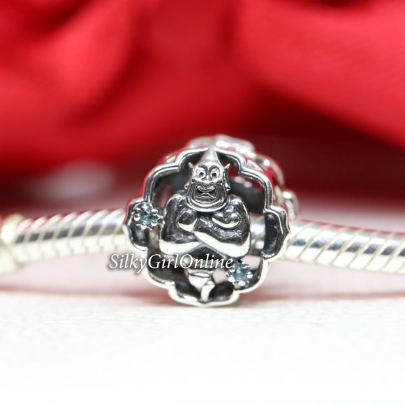 Pandora Aladdin, Princess Jasmine & Genie Glow-in-the-dark Charm 792349C01 - Picture 1 of 3